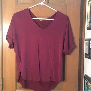 Francesca’s burgundy v neck